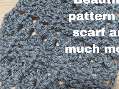 How to crochet this beautiful pattern for scarf and you can make so many things.