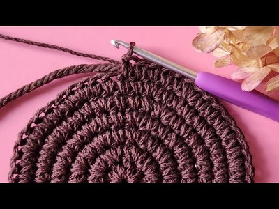 How to crochet tihick coaster????MACRAME rope????????
