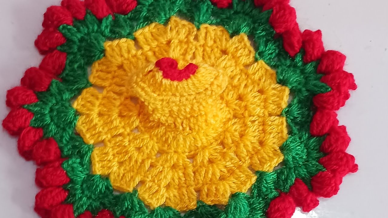 How to make beautiful flower crochet dress for Kanha ji. Bal Gopal.Laddu Gopal