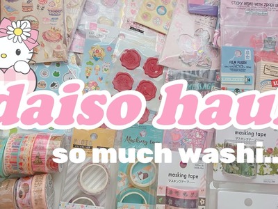 ????️I bought so many things again | daiso haul ft so many washi #daiso #stationery #stationeryhaul