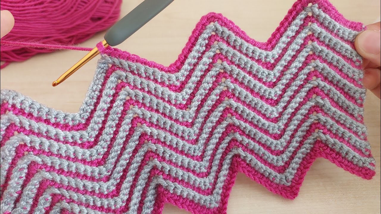 INCREDİBLE ???? Muy Hermosa ???? Zig zag crochet You Won't Believe What You See - Click and See