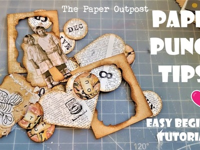 JUNK JOURNAL PUNCH TIPS ! Easy Beginner Mass-Making Ideas! Junk Journal FUN! The Paper Outpost! :