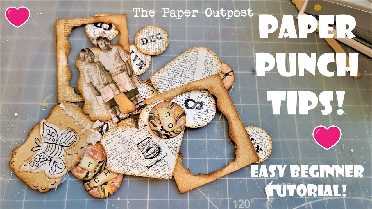 JUNK JOURNAL PUNCH TIPS ! Easy Beginner Mass-Making Ideas! Junk Journal FUN! The Paper Outpost! :