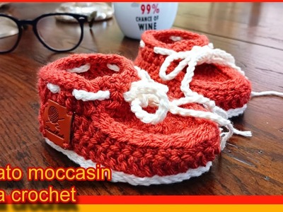 Mocasines a crochet para bebé (baby shoes)