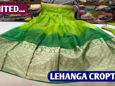 Most trending Lehanga croptops half sarees designer dresses with price