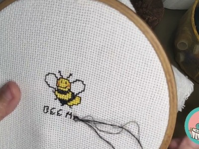 The EASIEST PATTERN to cross stitch LETTERS for beginners with a FREE  pattern (the link bellow)