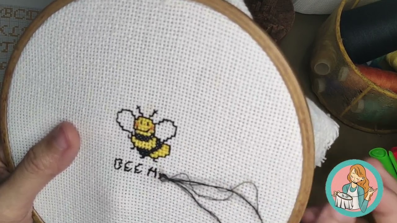 The EASIEST PATTERN to cross stitch LETTERS for beginners with a FREE  pattern (the link bellow)