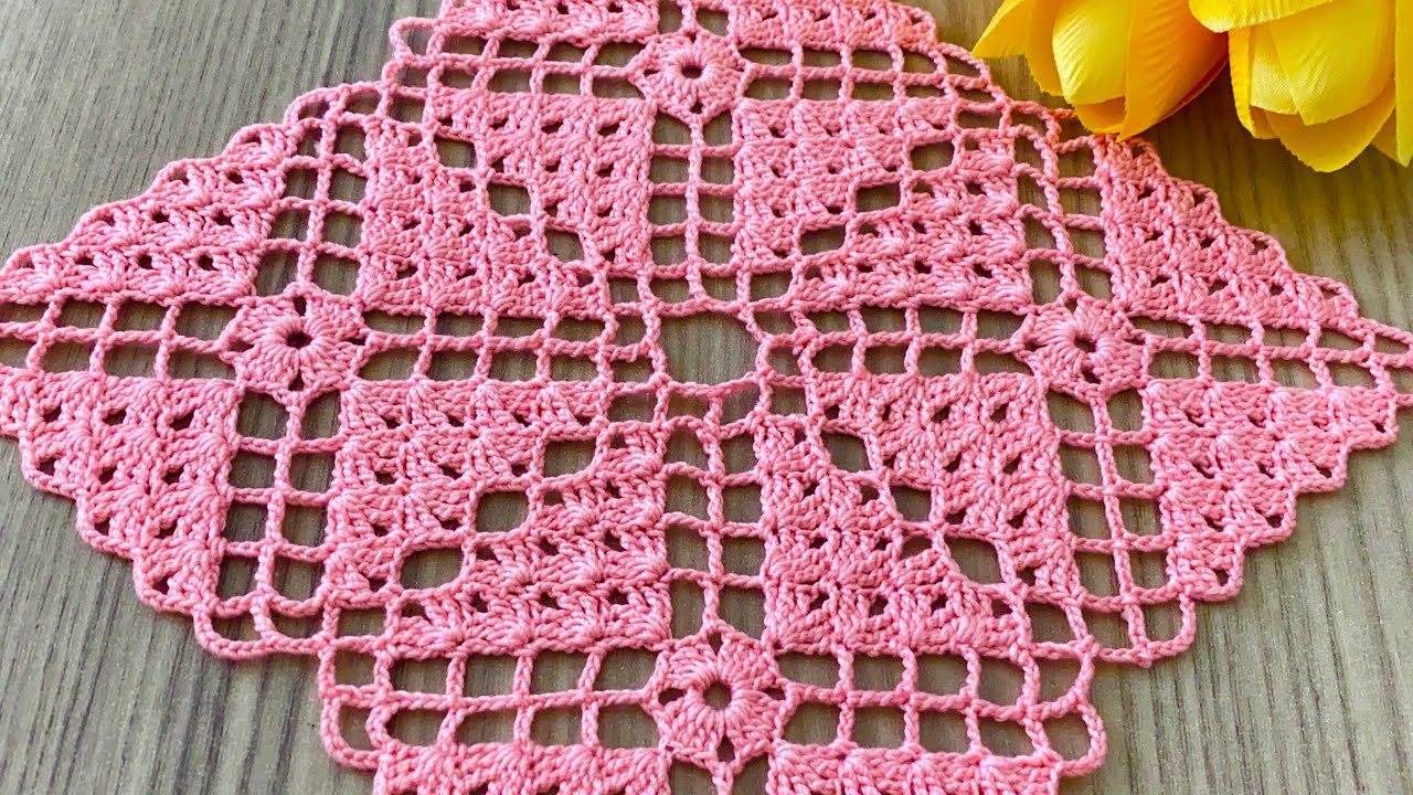 UNUSUAL and PRACTICAL New Design Crochet Lace Square Motif Pattern @crochetlovee