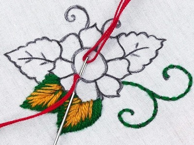 Very impressive colorful simple Stitch Needle Point Art Rounded Flower Design for table cloth design