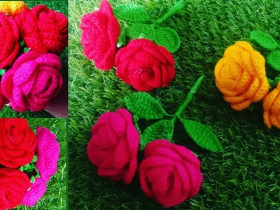 WoW Crochet beautiful flower. Easy knitting.Güzel çiçek tığ işi. Kolay örgü.@PoojaGcreatives