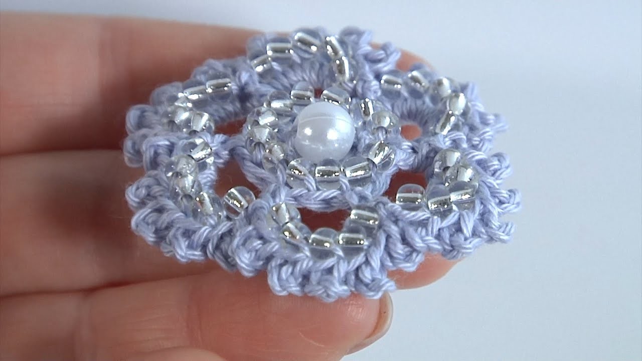 WOW!!! Let's make it together.THE NEW PROJECT.How do you crochet a little flower?.Crochet with Beads