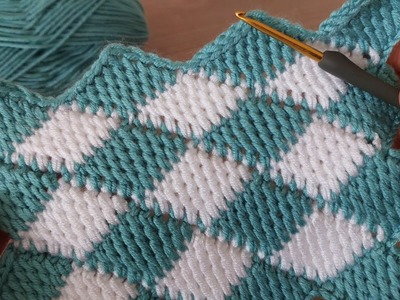 Wow Wonderful???? I believe the world's easiest gorgeous crochet knit blanket bag model. Şahane tığ işi