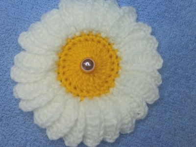 Wowww ???????? very very easy crochet daisy motif making tutorial #crochet #knitting