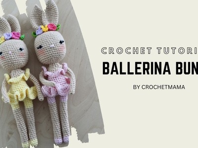 Amigurumi Ballerina Bunny. Crochet Rabbit Tutorial (Left-Handed Crochet)
