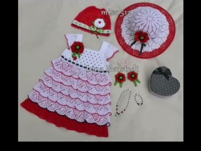 Baby Crochet dress ???? ???? and suit Designs.Crochet Winter sweater Designs For Baby