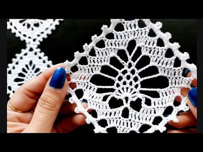 Beautiful Crochet Pattern for Bigger Projects | Crochet Square Motif #crochet #knitting #tutoriales