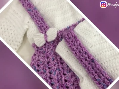 Crochet dress for 1yr baby Part-1