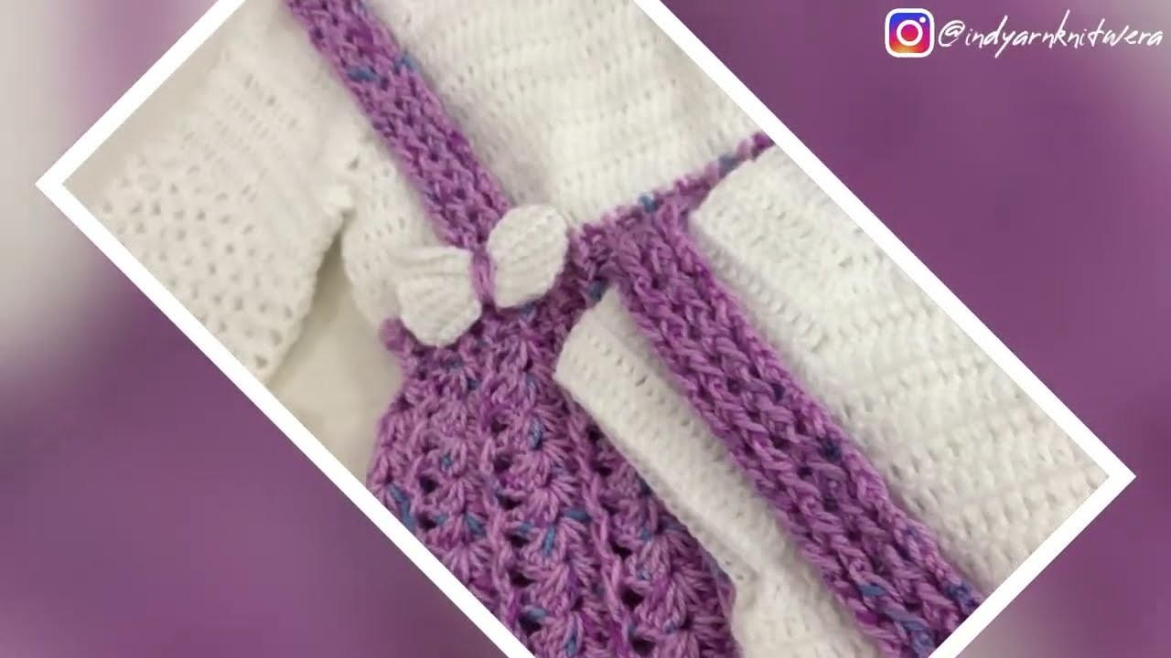 Crochet dress for 1yr baby Part-1