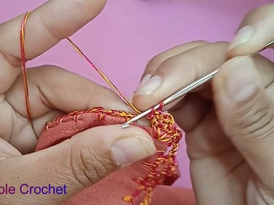 Crochet Lace | Border | Frill | Edging | Tutorial | Quick and Easy pattern for absolute beginners |