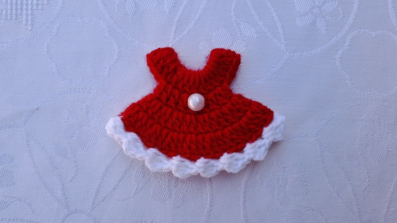 Crochet Mini Dress Keychain for Beginners || Crochet Keychain Tutorial