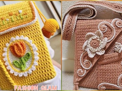 Crochet Mob Bags.Crossbody Smart Phone, Mobile Phone Case Purse Pouch Patterns