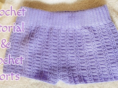 Crochet shorts Tutorial. crochet shorts tutorial for beginners| Pimdaocrochetanddiy