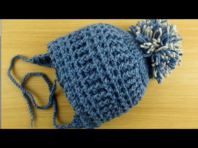 Crochet toddler hat 1-2 years. baby pom pom hat easy for beginners