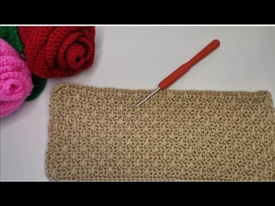 Easy Crochet Pattern for Beginners! Unusual crochet stitch for Baby Blankets, Bag, scarf