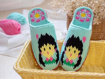 Easy Crochet Tutorial How to Make Adorable Wool Hook Slippers for girls or boys Size 5 2 EP#3