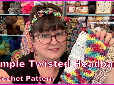 FRIDAY FUN DAY! Simple Twisted Headband Crochet Pattern #crochet #crochetvideos