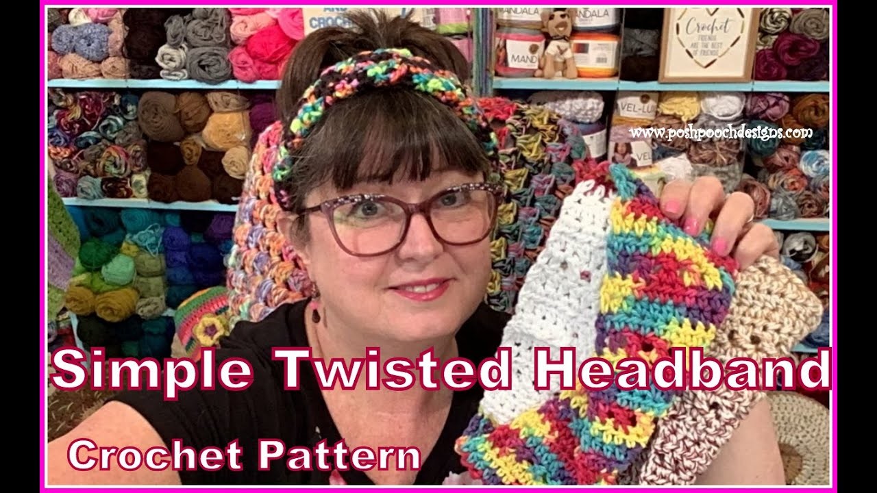 FRIDAY FUN DAY! Simple Twisted Headband Crochet Pattern #crochet #crochetvideos