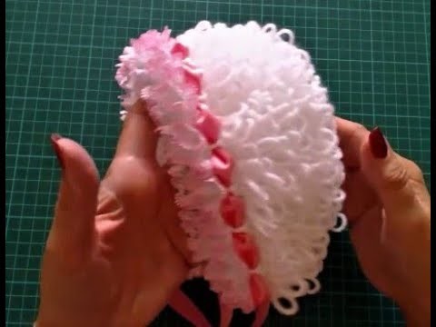 How to Crochet Hat for Any Size. Learn to Crochet loops. Crochet for Baby Bonnet. #crochet