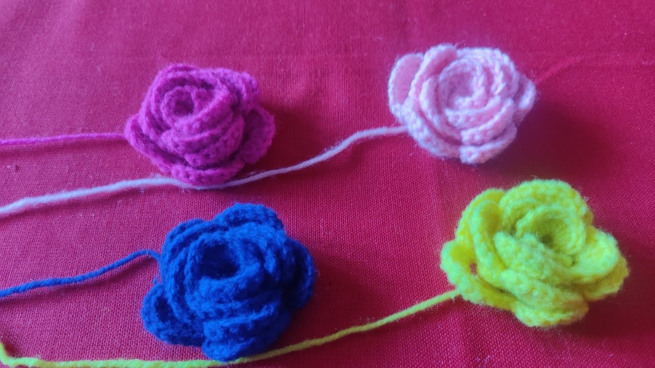 How to crochet Rose ???? ???? ???? flower for beginners #crochet #trending #hindi #2023