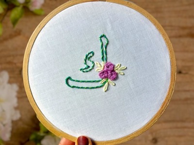 How to stitch arabic letters with florals. Letter 22. Embroidery Arabic Alphabets. Artometry