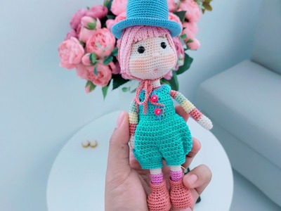 Kawaii doll bag charm crochet tutorial