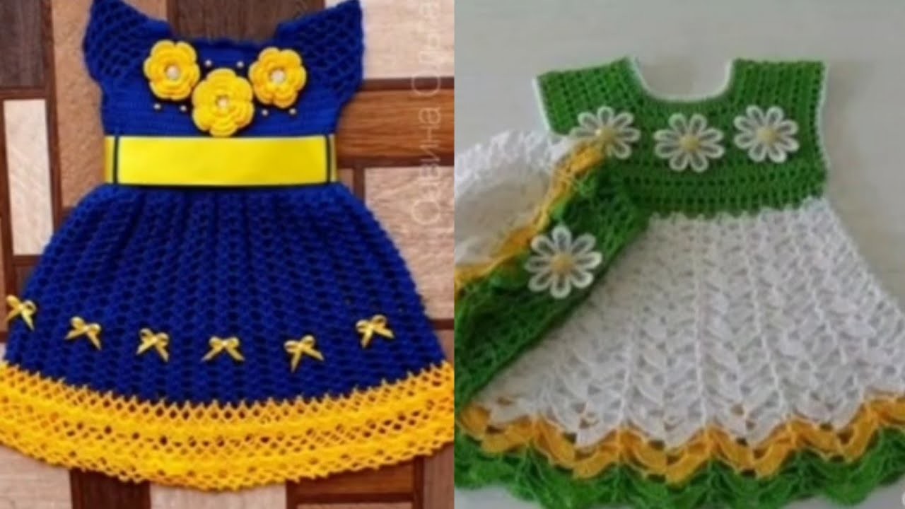 Outstanding crochet baby frock new design. crochet baby frock new design 2023 @shazeenagul1401