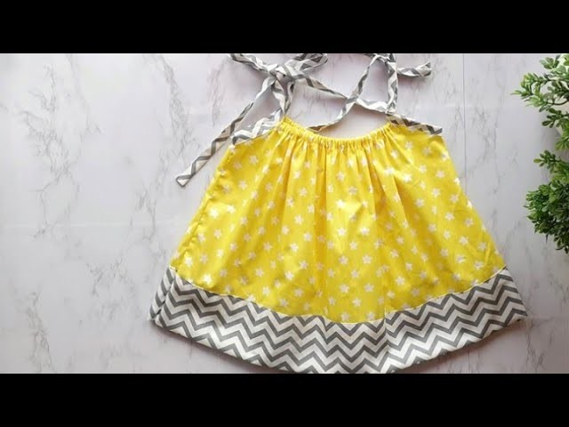 PILLOWCASE DRESS FOR BABY IN 15 MINUTES.SUMMER DRESS FOR LITTLE GIRL BABY FROCK CUTTING & STITCHING