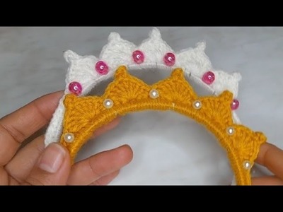 Super easy crochet hair band tutorial for beginners,make it for your daughter