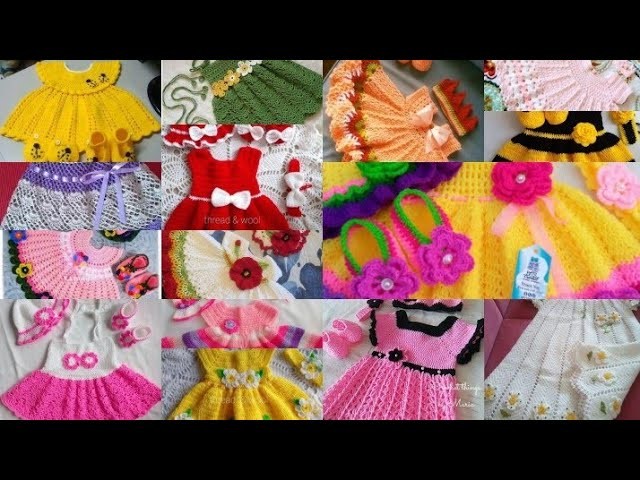 #top baby crochet frock designs and patterns collectio# crochet baby dresses# crochet work