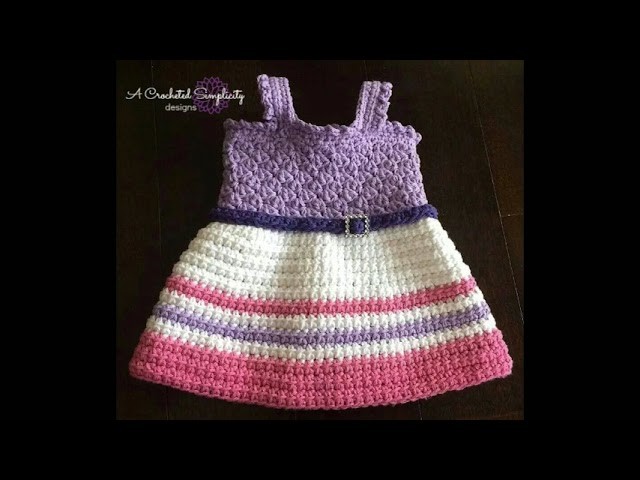 Very attractive handkitting baby frock sweater design