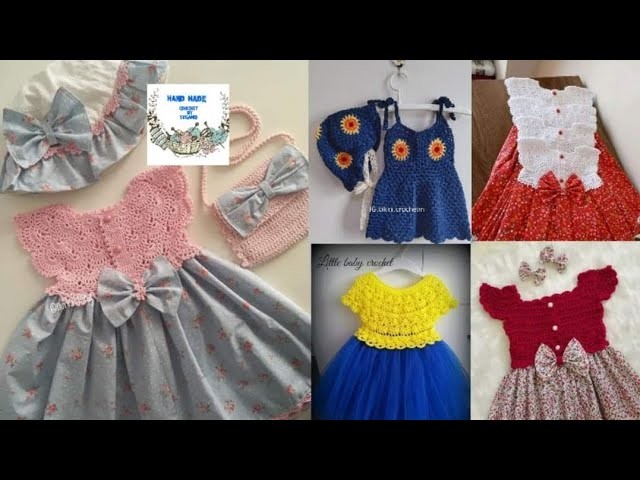 Very beautiful hand design crochet baby dress #crochet #youtubeshorts #sweater #babydress