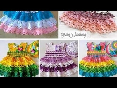 Very beautiful hand design crochet baby dress #crochet #youtubeshorts #flowers #subscribe #babydress