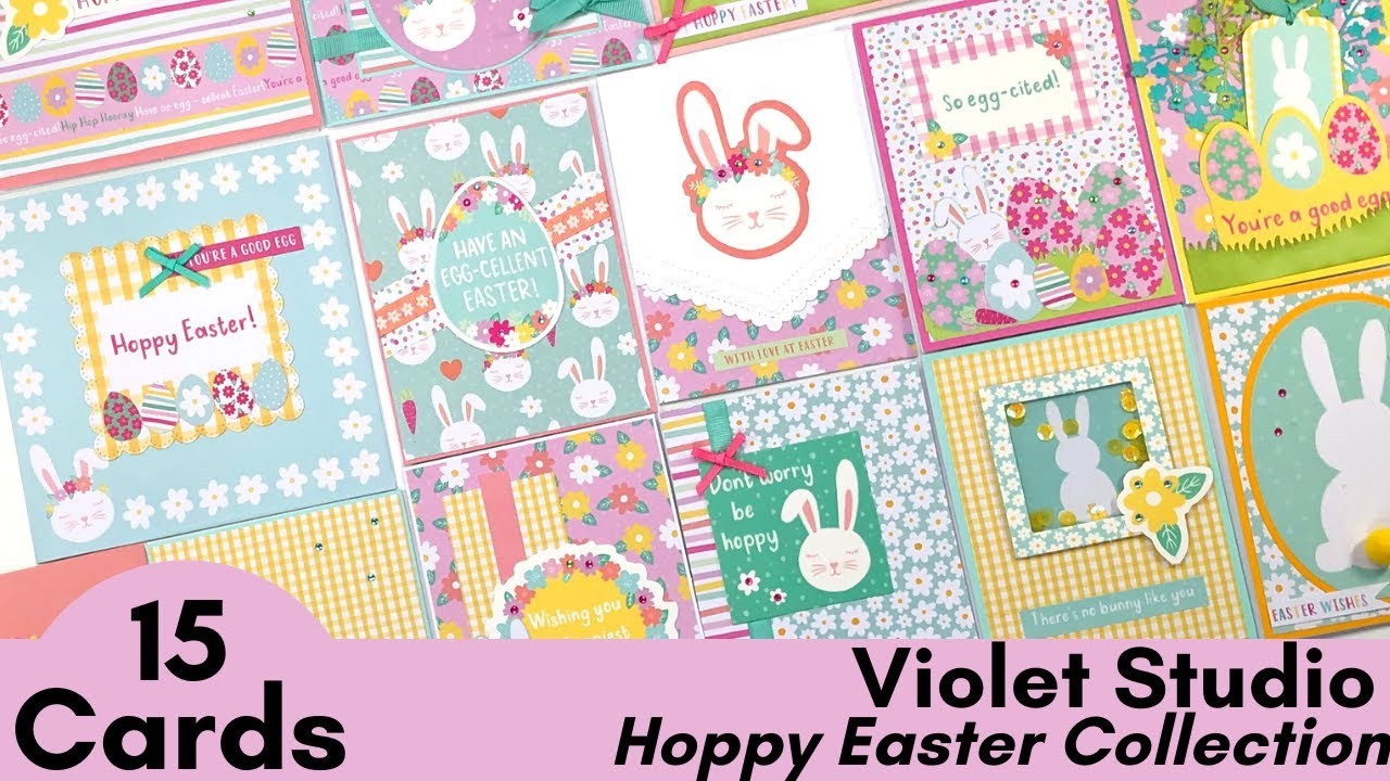 15 Cards | Violet Studio Hoppy Easter Collection