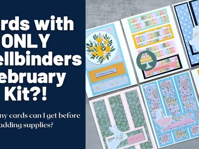 16 Cards 1 Kit | Spellbinders February 2023 Card Kit