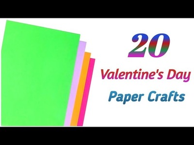 20 Valentine's Day Gift Ideas with Paper.DIY Easy Paper Crafts