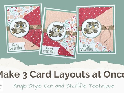 Adorable Owls Valentine's Day Cards - Cut & Shuffle Technique