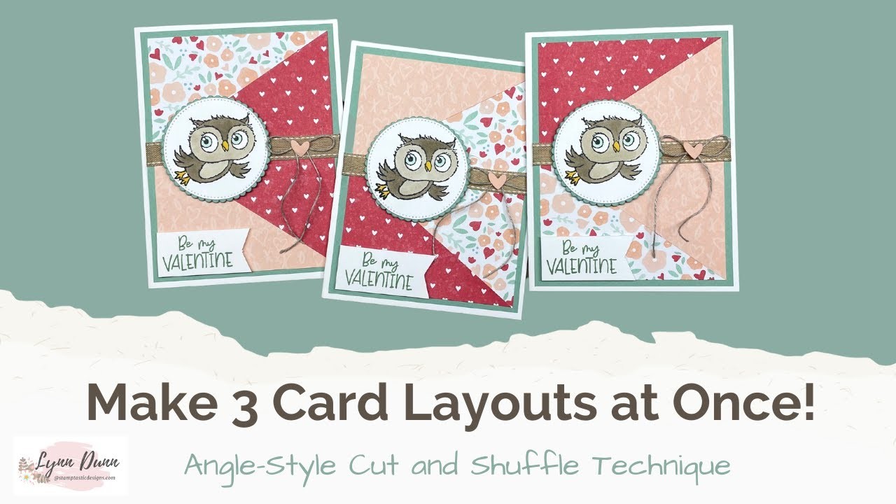 Adorable Owls Valentine's Day Cards - Cut & Shuffle Technique