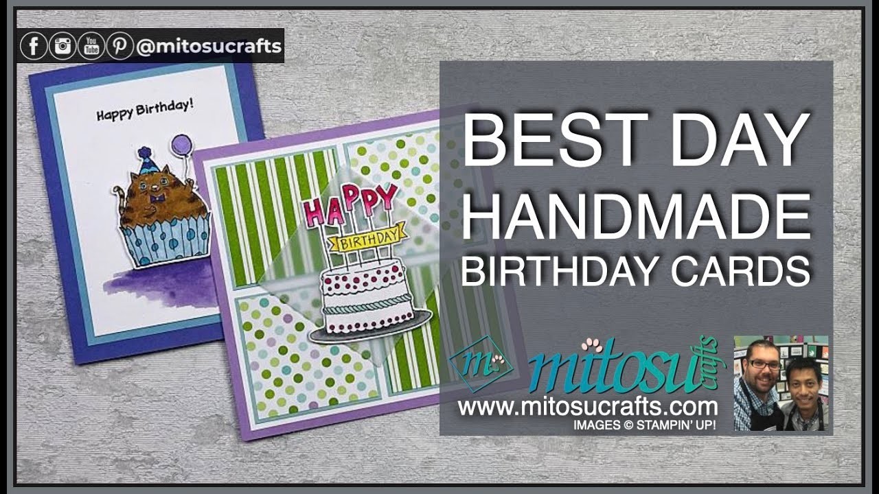 Best Day Handmade Birthday Cardmaking and Papercraft LIVE Demonstration