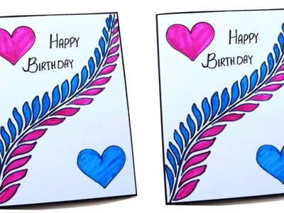 Birthday Card Ideas | Birthday Greeting Cards Latest Design Handmade | #whitepapercard