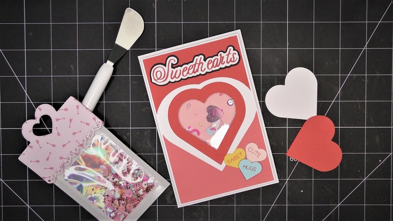 Conversation Hearts Card or Box Front that I Designed in Cricut Design Space! Free Project Linked!